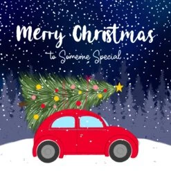 Merry Christmas Someone Special A Red Car With Christmas Tree Confetti-exploding Greetings Card -Merry Moments 1 e0944762 010c 42e2 9b04 26567e7f58a8