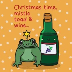 Mistle Toad And Wine Christmas Confetti-exploding Greetings Card -Merry Moments 1 e95b8089 f7c2 4e64 87d2 e3c6ea2f33c9