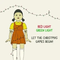 Let The Christmas Games Begin! Squid Games Confetti-exploding Greetings Card -Merry Moments 1 ea6e793e 0c90 4481 a197 bc7a73d8c38c