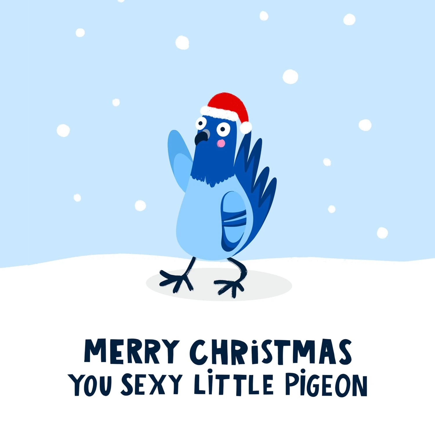 Sexy Little Pigeon Christmas Confetti-exploding Greetings Card 4 Sexy Little Pigeon Christmas Confetti-exploding Greetings Card - Image 2