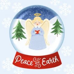 Peace On Earth Angel Christmas Snowball Confetti-exploding Greetings Card 5 Peace On Earth Angel Christmas Snowball Confetti-exploding Greetings Card -Merry Moments 1 f84bed71 bd2c 43f8 aca3 cffd59d29a7a