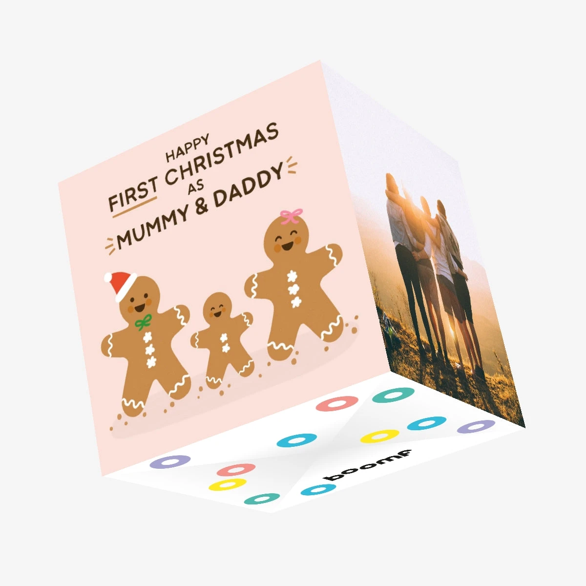 Happy First Christmas Mummy Daddy Confetti-exploding Greetings Card 3 Happy First Christmas Mummy Daddy Confetti-exploding Greetings Card