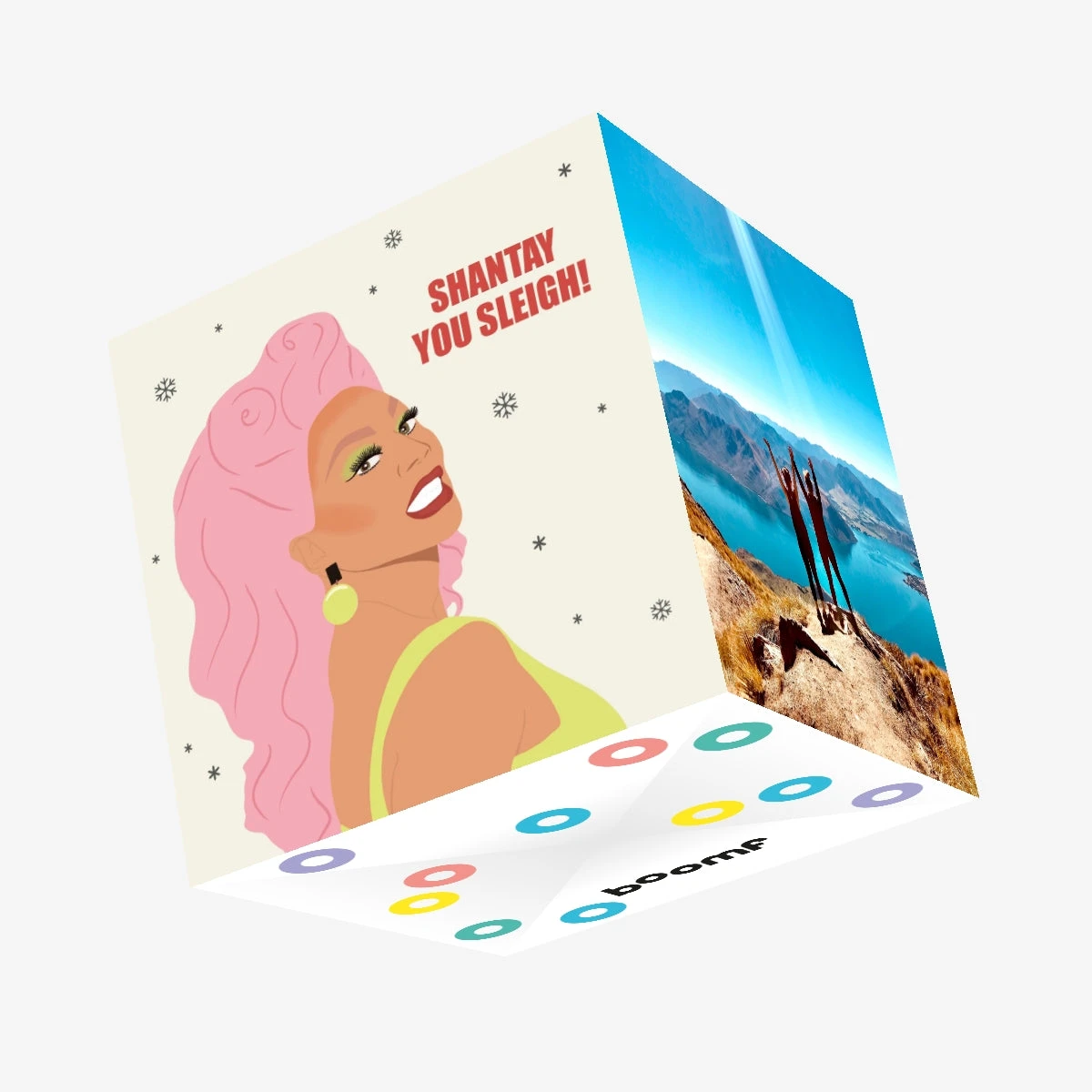 Shantay You Sleigh RuPaul Christmas Confetti-exploding Greetings Card 3 Shantay You Sleigh RuPaul Christmas Confetti-exploding Greetings Card