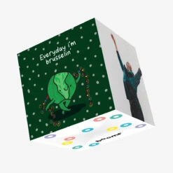 Everyday I'm Brusselin' Christmas Confetti-exploding Greetings Card