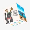 Santa Paws Frenchie Christmas Confetti-exploding Greetings Card -Merry Moments 284fc13f48174d174b4841710c5bd5e1
