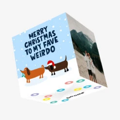 Fave Weirdo Sausage Dogs Christmas Confetti-exploding Greetings Card