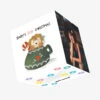 Cute Little Lion Happy 1st Christmas Confetti-exploding Greetings Card -Merry Moments 3b3bef9c46a48575a8cad119baf4e2d0