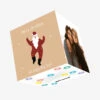 Cute Santa Merry Christmas And Happy New Year Confetti-exploding Greetings Card -Merry Moments 3f544c6be02fc47a2f2813b8b0030b65