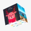 Merry Christmas Cute Red Stag Confetti-exploding Greetings Card -Merry Moments 4c4e824239129cf7d48c77249b521896