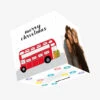 London Red Bus Merry Christmas Confetti-exploding Greetings Card -Merry Moments 501f09353cd93973ed989ec90d924810
