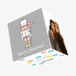 Plum Cute Nutcracker Confetti-exploding Greetings Card