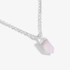 Joma Jewellery Rose Quartz Crystal Necklace -Merry Moments 5264 a