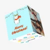 Plum Polar Bear On Swing Merry Christmas Confetti-exploding Greetings Card -Merry Moments 541a07b6532d87ac88be22d0e485a900