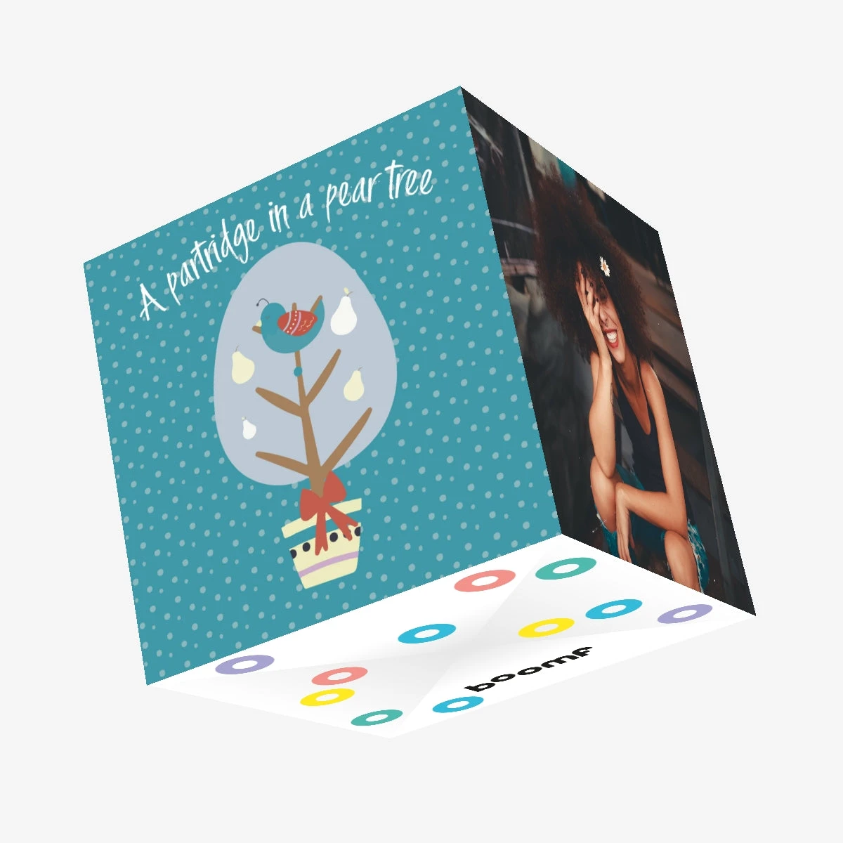 Partridge In A Pear Tree Christmas Confetti-exploding Greetings Card 3 Partridge In A Pear Tree Christmas Confetti-exploding Greetings Card
