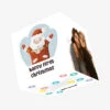 Cute White Santa Happy 1st Christmas Confetti-exploding Greetings Card -Merry Moments 575a674734ee1793a8c0a24d7403814f