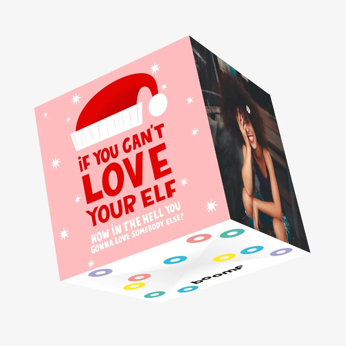 Love Your Elf Ru Paul Christmas Confetti-exploding Greetings Card 3 Love Your Elf Ru Paul Christmas Confetti-exploding Greetings Card