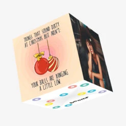 Kiwi Your Balls Are Hanging A Little Low Christmas Confetti-exploding Greetings Card