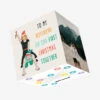 Merry First Christmas Boyfriend Cute Couple Confetti-exploding Greetings Card -Merry Moments 65b25508b5d58d92a0ce2dd58b682317