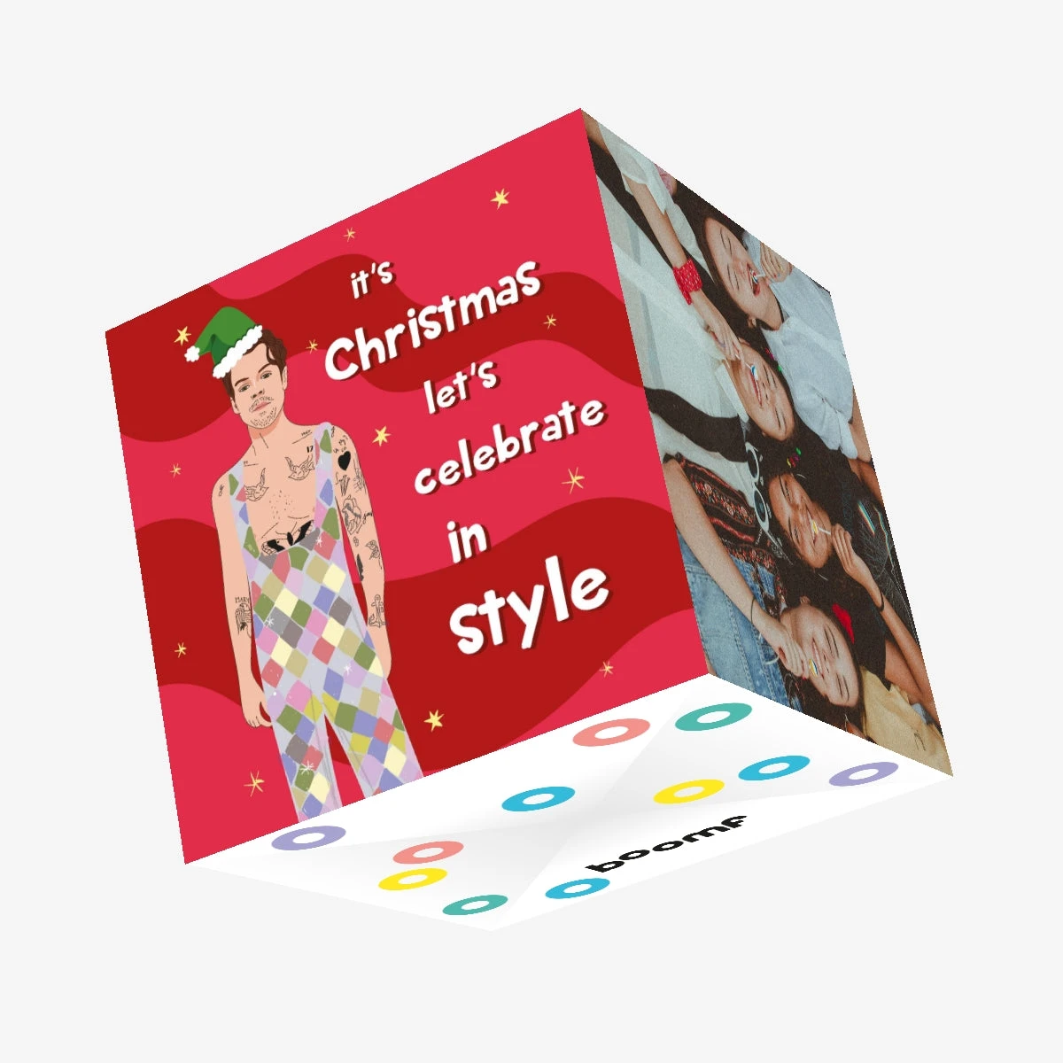 Harry Styles Christmas Confetti-exploding Greetings Card 3 Harry Styles Christmas Confetti-exploding Greetings Card
