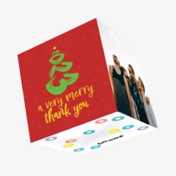 A Very Merry Thank You Confetti-exploding Greetings Card