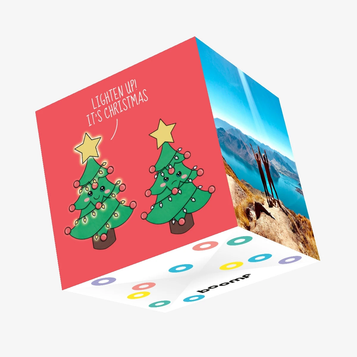 Lighten Up Christmas Confetti-exploding Greetings Card 3 Lighten Up Christmas Confetti-exploding Greetings Card