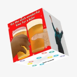 Time For A Beer Christmas Confetti-exploding Greetings Card