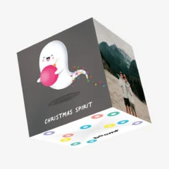 Christmas Spirit Confetti-exploding Greetings Card