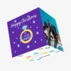 Happy Christmas To Fiance Ring In Purple Confetti-exploding Greetings Card -Merry Moments 80c6d803cd62ce643fc786296ed318cf