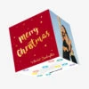 Merry Christmas Stepdaughter Red Theme Confetti-exploding Greetings Card -Merry Moments 84f374db30cd9f09483f789b3af3e178
