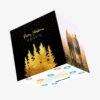 Merry Christmas Both Of You Golden Forest Confetti-exploding Greetings Card -Merry Moments 87bdc6152ca97fd46fd899938838a32c
