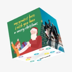 Merry Christmas My Greatest Hero Confetti-exploding Greetings Card