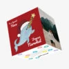 Christmas Joyeux Narwhal Niece Confetti-exploding Greetings Card -Merry Moments 8b026445fa7df237b9854dc2afb0f7da