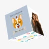 Merry Christmas Smiling Corgi Confetti-exploding Greetings Card -Merry Moments 8b04e4196543e152398d4e20ef025a52