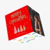 Merry Christmas From Bump Red With Chrismas Trees Confetti-exploding Greetings Card -Merry Moments 90330e4650506e96344fce0e8ae69741