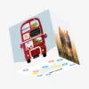 Merry Christmas Santa Driving The Red Bus Confetti-exploding Greetings Card 1 Merry Christmas Santa Driving The Red Bus Confetti-exploding Greetings Card -Merry Moments 9af5f8774fa24f31cdcc4ada18e46151