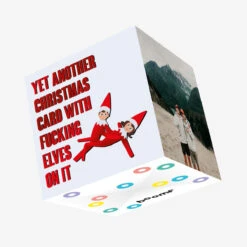 F**king Elves Christmas Confetti-exploding Greetings Card