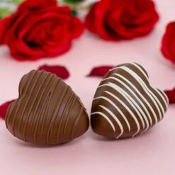 Heart Twin Hot Chocolate Bombs With Marshmallows -Merry Moments HeartShapedHotChocolateBombes 1800x1800 jpg