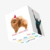 Merry Christmas Cute Pomeranian Confetti-exploding Greetings Card -Merry Moments a64237b53ed2c89eb3cb9124798a009e