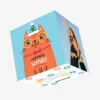 Meowy Christmas Ginger Cat Confetti-exploding Greetings Card -Merry Moments aa721a98f4cc8bbb6ef409e881d0c5e4