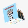 Plum Merry Christmas Dalmatian Wearing Candy Headband Confetti-exploding Greetings Card -Merry Moments acf6322c7af46f907ff26954b9e2b973