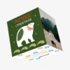 Plum Merry Christmas Scandinavian Polar Bear Confetti-exploding Greetings Card -Merry Moments b4f737355d335dccb8f72eeff249dbfd