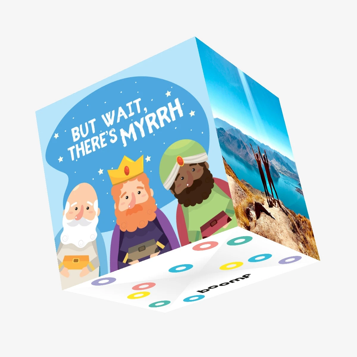 Three Wise Men But Wait, There's Myrrh Christmas Confetti-exploding Greetings Card 3 Three Wise Men But Wait, There's Myrrh Christmas Confetti-exploding Greetings Card