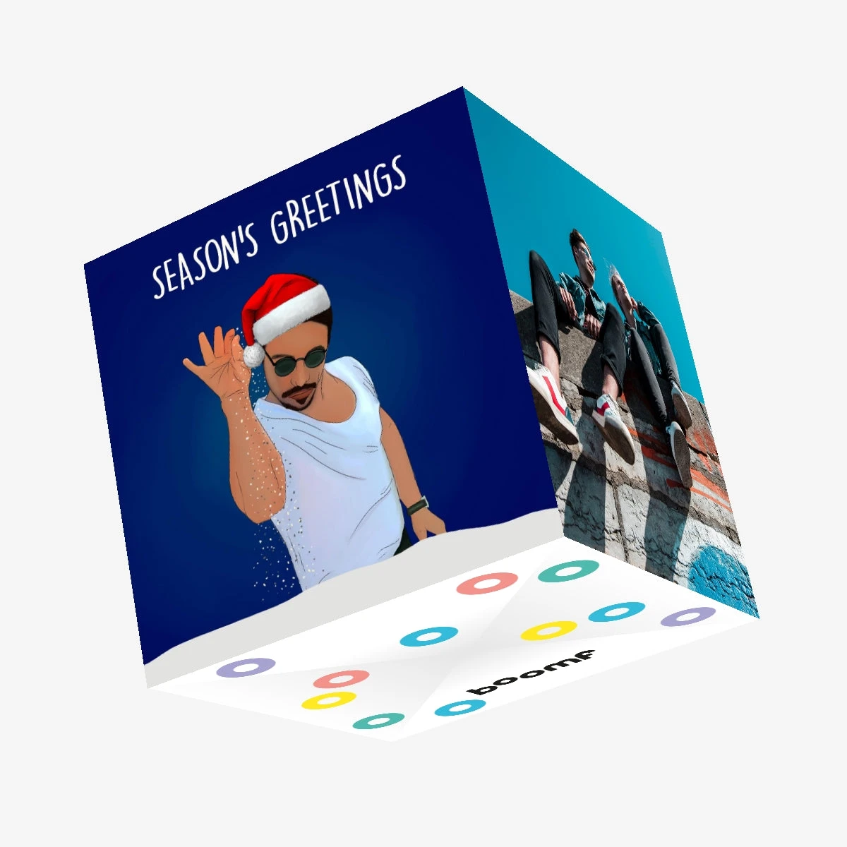 Salt Bae Christmas Confetti-exploding Greetings Card 3 Salt Bae Christmas Confetti-exploding Greetings Card