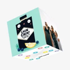 Chin Chin Funny Gin Congratulations Confetti-exploding Greetings Card