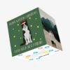 Merry Woofin' Christmas From Your Best Friend Border Collie Confetti-exploding Greetings Card -Merry Moments cb1ec4d674f25c4e50e174ae0cf0d8a6