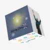 Merry Christmas Golden Star And Snowflakes Confetti-exploding Greetings Card -Merry Moments cd666b2f4edfa4080bc086f89faf8262