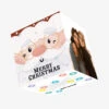 Merry Christmas Cute Santa Confetti-exploding Greetings Card -Merry Moments cda31dcc808ffc9b30f43db3ba8d3140