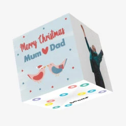 Merry Christmas Mum And Dad Confetti-exploding Greetings Card