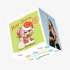 Kiwi Merry Christmas Cute Padoru Meme Confetti-exploding Greetings Card -Merry Moments d35d8511c29e281daa030307d5e39c25