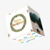 Merry Christmas Minimalist Wreath Confetti-exploding Greetings Card -Merry Moments d897cb84c725320c9beb41e870e9bd84